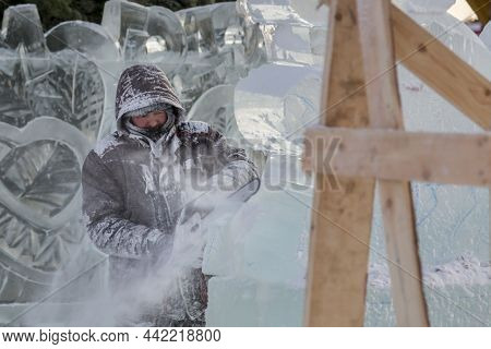 Portrait Of A Sculptor At Work On A Figure