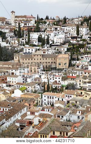View of Granada from Alhambra, Spain