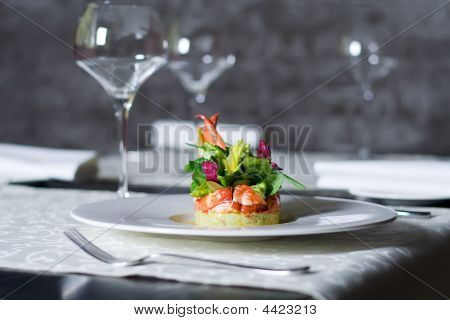 Aperitivo de carne de cangrejo