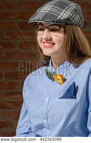 Girl In Menstyle Outfit Iii