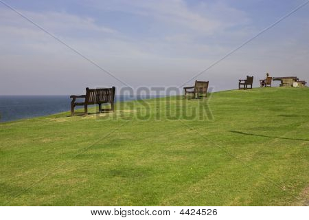 Bænk på havet. Det Forenede Kongerige. Whitstable