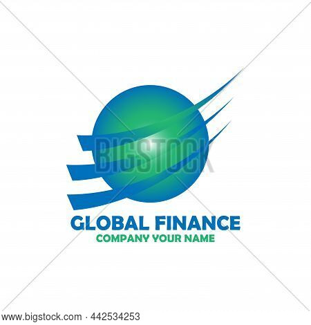 Global Finance Design Logo Vector. Global Finance Design Logo Business Vector