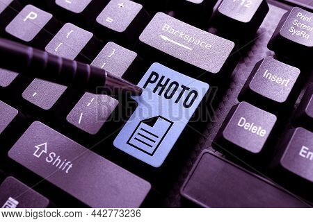 Handwriting Text Photo. Business Concept The Nonobjective Motif That Cannot Be Described Any Other W
