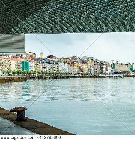 Santander, Spain - July 8, 2021: Bay Of Santander View From The Botin Center, An Art Center In Santa