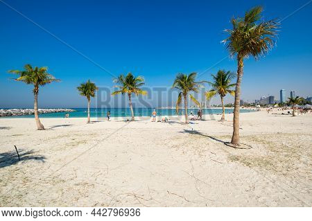 View Of Al Mamzar Beach Park In Dubai, United Arab Emirates