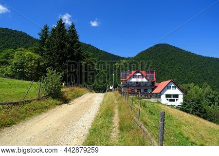 Pestera Village inthe Carpathians, Romania, Europe