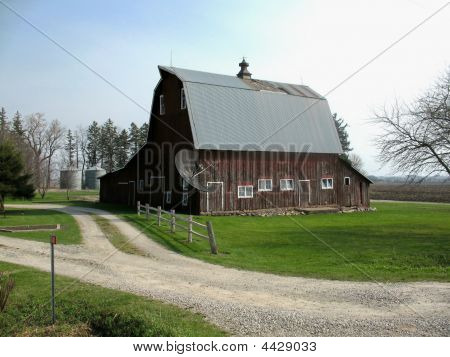 Une ancienne grange en Iowa.