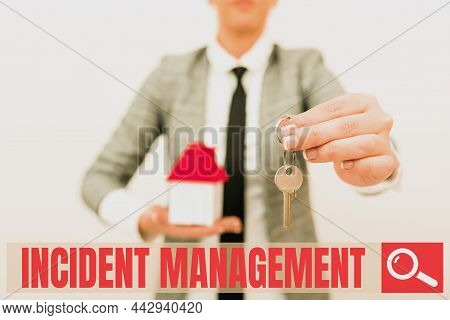 Writing Displaying Text Incident Management. Conceptual Photo Process To Return Service To Normal Co