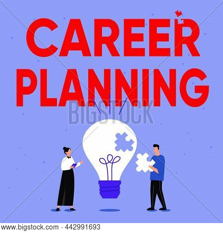 Sign Displaying Career Planning. Business Approach Stepwise Planning Of One S Is Possible Profession