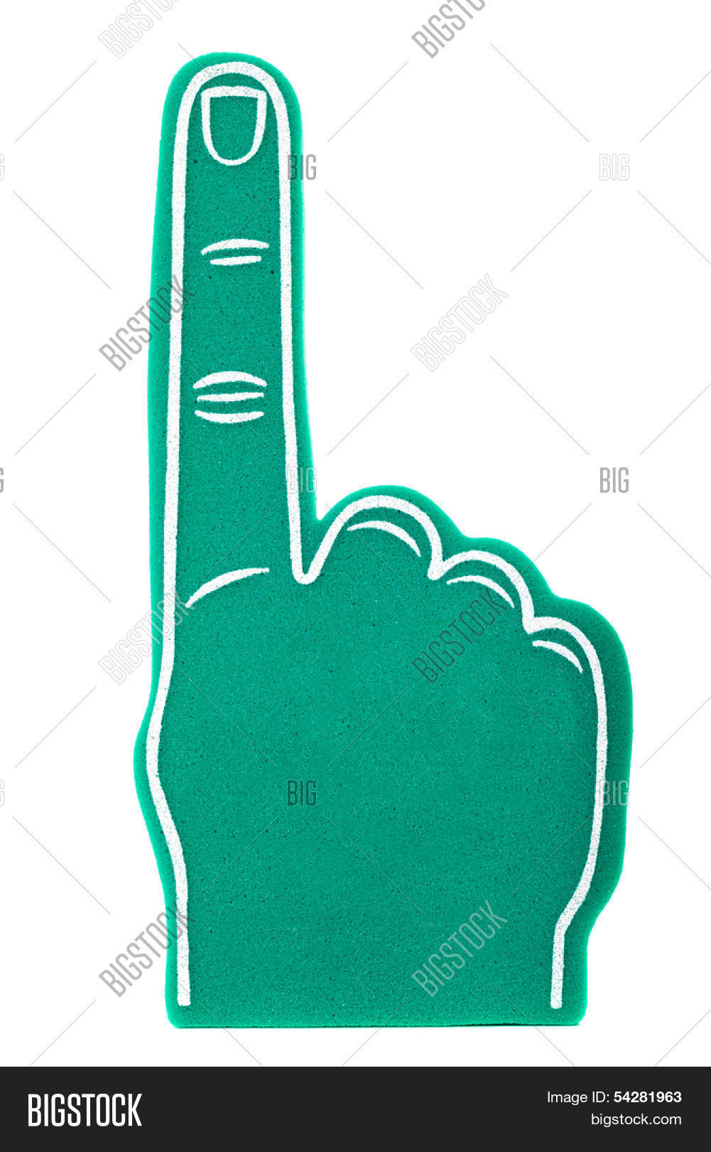 Green Foam Fan Finger Image & Photo (Free Trial) Bigstock