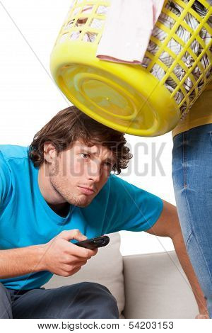 Man Addicted To The Television