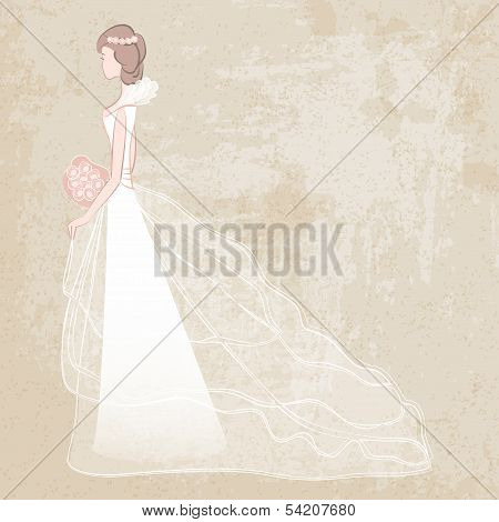 bride in wedding dress