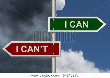 I Can Versus I Can't