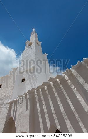 Binibequer Vell in Menorca Binibeca white village Sant Lluis at Balearic Islands