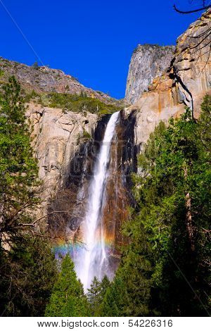 Yosemite Bridalveil fall waterfall National Park California