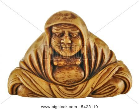 Ancienne Statuette de Bodhidharma