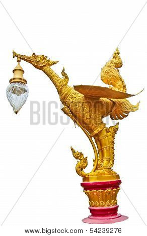 Bird Lamp Statue