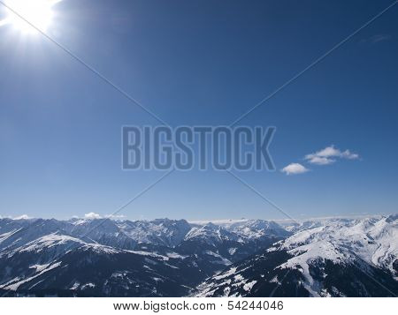 View Over The Alps In Austria