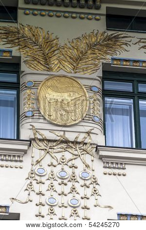 Detail Of A House Facade At The Naschmarkt