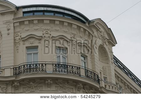 Detail Of A House Facade At The Naschmarkt