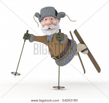 The Grandfather On Skis.