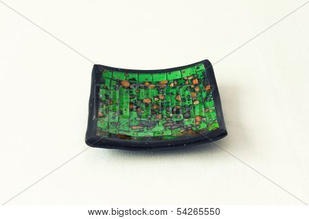 Green Glass Decoration