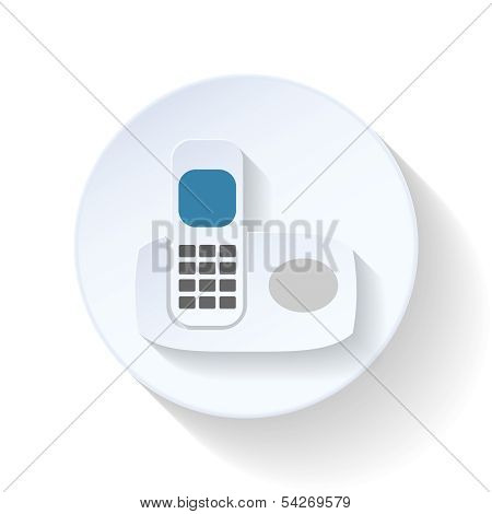 Radio phone flat icon