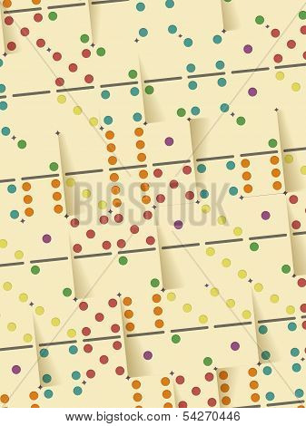 Color Dominoes Background Pattern