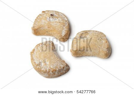 Turkish cookies on white background