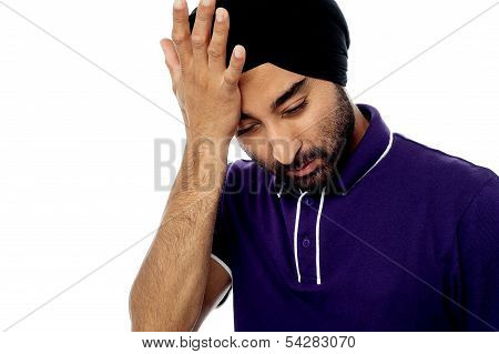 Young Man Having Severe Headache