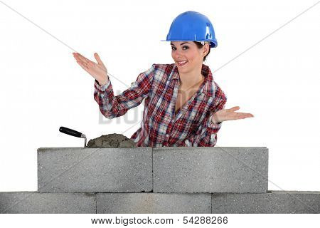 Proud stonemason