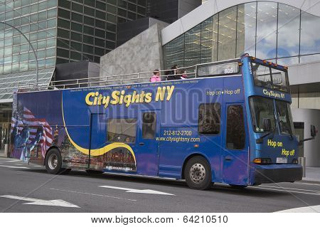 City Sights NY Hop on Hop off bus in Manhattan