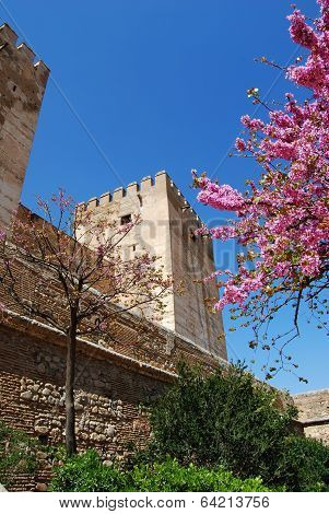 Castle tower, Granada, Spain.
