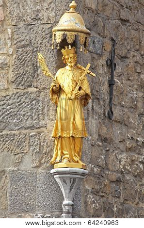 Old Statue At The Building - Aachen, Germany