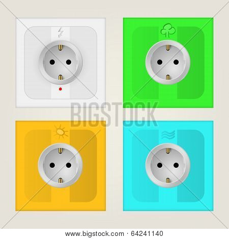 Illustration of eco sockets
