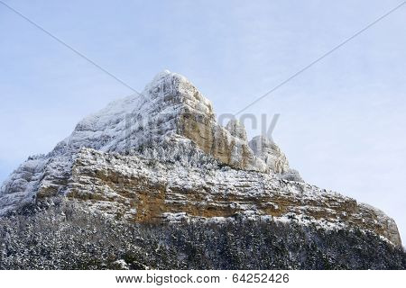 Oroel Peak in the Pyrenees, Jaca, Huesca, Aragon, Spain