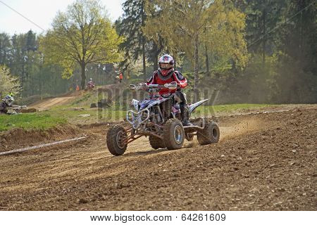Young Quad Racer Is Passing Sweep