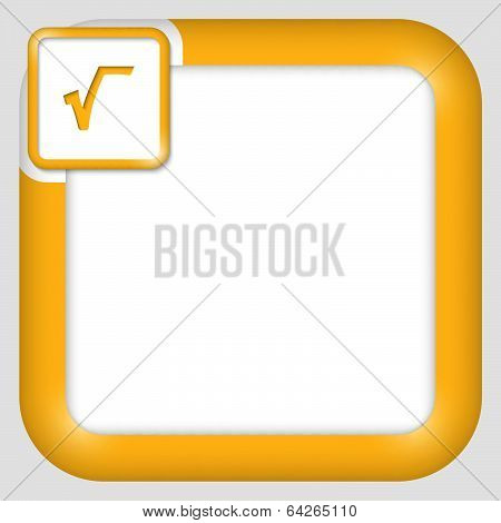 Vector Text Box For Any Text With Radix Sign
