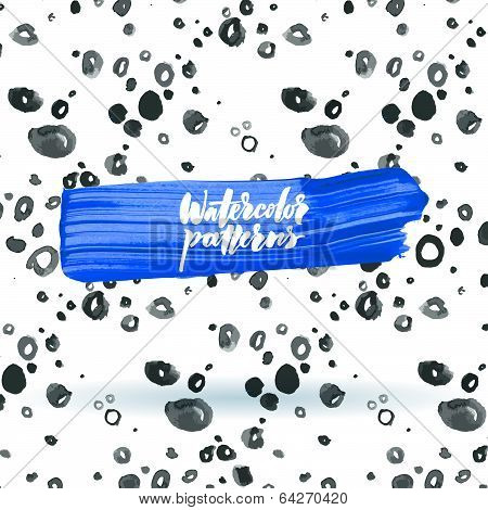 Watercolor abstract pattern
