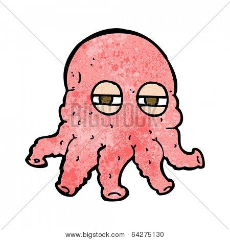 cartoon alien face