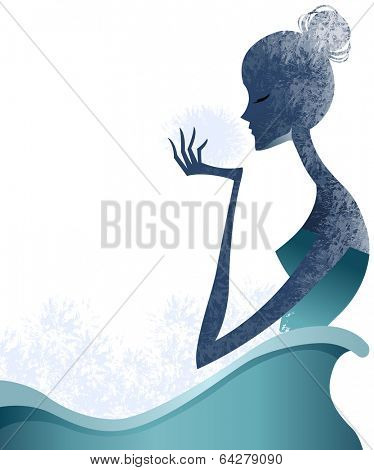 silhuette woman