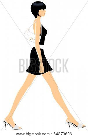 fashionable city woman