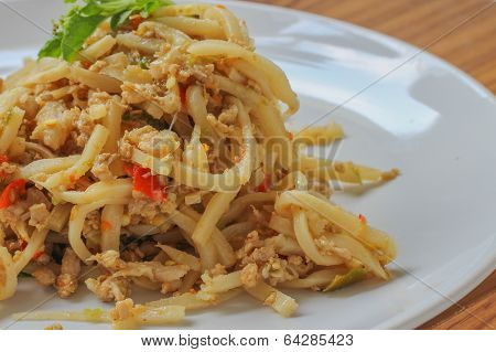 Pork fried bamboo shoots