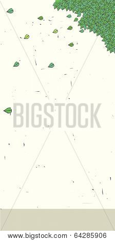 Vintage Line Art Landscape