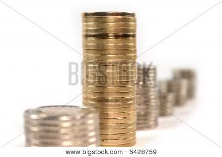 Coin Money In Stacks Isolated