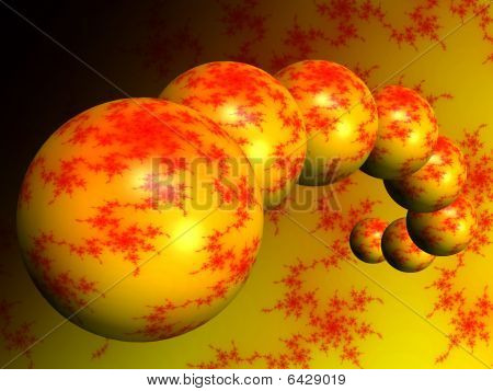 Abstract Background Fractal Spheres
