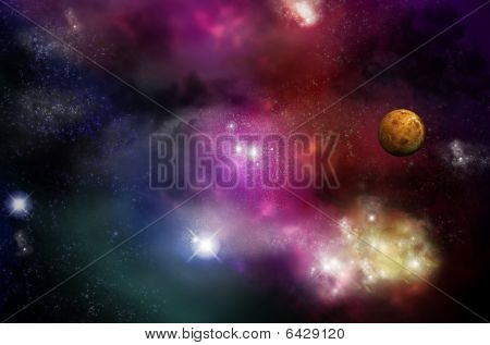 Universe - Starfield And Nebulas