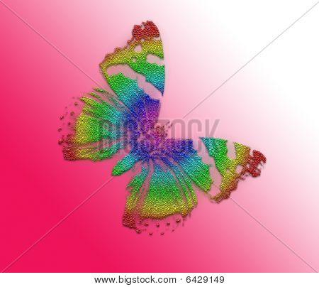 Abstract Background With Butterfly