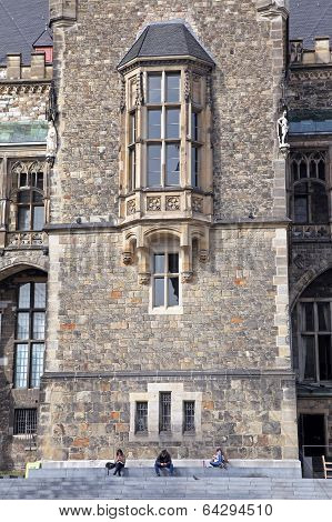 Facade Of Town Hall At Aachen, Germany