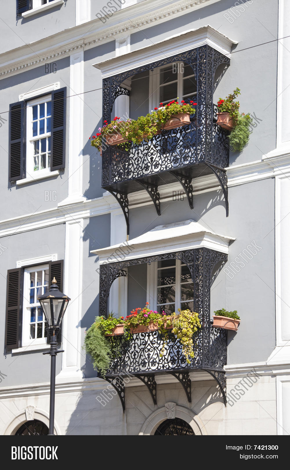 Metal Balconies Flower Image & Photo (Free Trial) | Bigstock